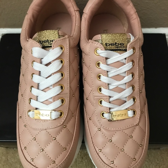 Bebe Sport Barkley Lace Up Sneakers Pink - Picture 6 of 7